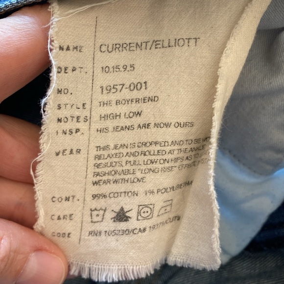 Current/Elliot boyfriend jeans women’s size 28 VGUC - Picture 8 of 8